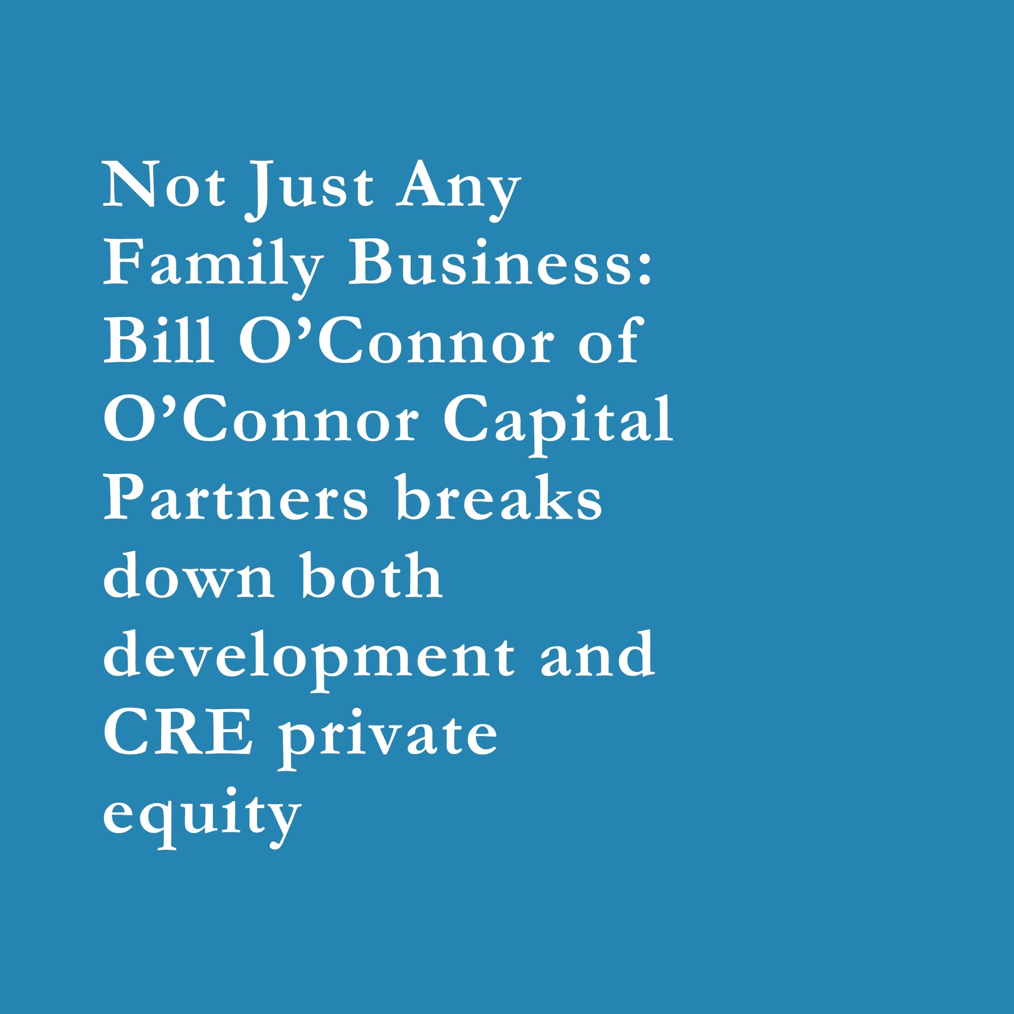 Read more about the article Not Just Any Family Business